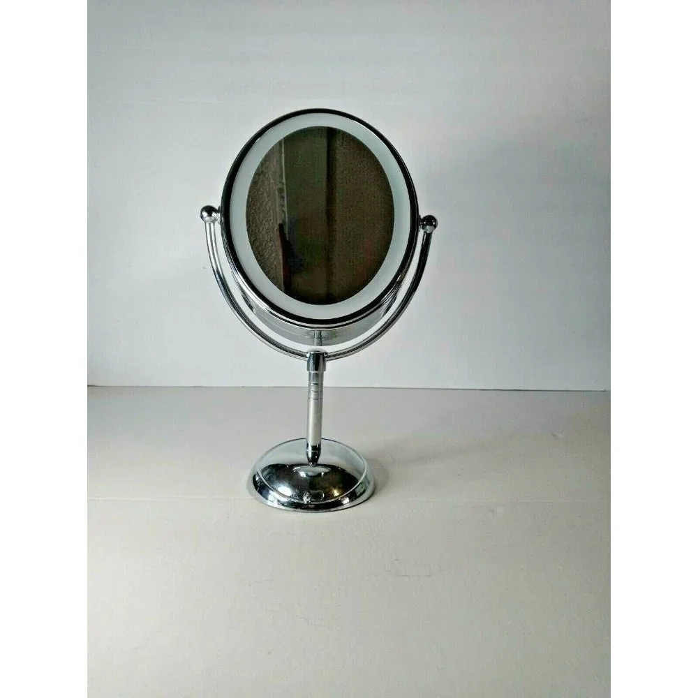 Conair Reflections Lighted Double-Sided Makeup Mirror,1x/7x Mag 7''x9''